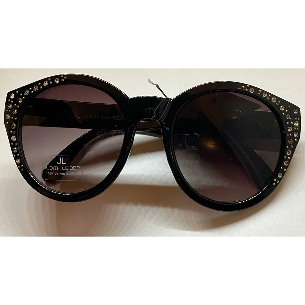 JL Judith Leiber Crystal Embellished Sunglasses